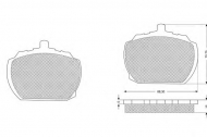 Комплект тормозных колодок PROCODIS FRANCE PF1060