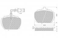 Комплект тормозных колодок PROCODIS FRANCE PF10601