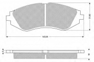 Комплект тормозных колодок PROCODIS FRANCE PF1074