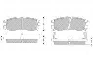Комплект тормозных колодок PROCODIS FRANCE PF1104