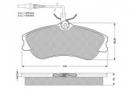 Комплект тормозных колодок PROCODIS FRANCE PF1112