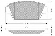 Комплект тормозных колодок PROCODIS FRANCE PF1154