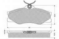 Комплект тормозных колодок PROCODIS FRANCE PF1166