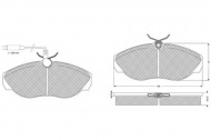 Комплект тормозных колодок PROCODIS FRANCE PF1172