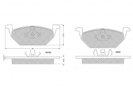 Комплект тормозных колодок PROCODIS FRANCE PF1210