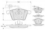 Комплект тормозных колодок PROCODIS FRANCE PF1392