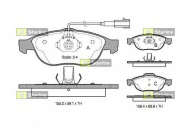 Комплект тормозных колодок STARLINE BD S303