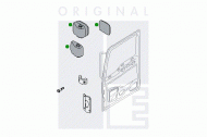 Широкоугольное зеркало PE Automotive 2141-08001-0459-01