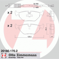 Комплект тормозных колодок ZIMMERMANN 20180.170.2
