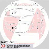 Комплект тормозных колодок ZIMMERMANN 20887.150.2