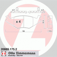 Комплект тормозных колодок ZIMMERMANN 20889.175.2