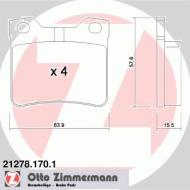 Комплект тормозных колодок ZIMMERMANN 21278.170.1