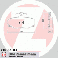 Комплект тормозных колодок ZIMMERMANN 21385.130.1