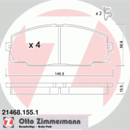 Комплект тормозных колодок ZIMMERMANN 21468.155.1