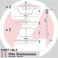 Комплект тормозных колодок ZIMMERMANN 21677.195.2
