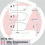 Комплект тормозных колодок ZIMMERMANN 23178.160.1