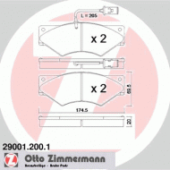 Комплект тормозных колодок ZIMMERMANN 29001.200.1