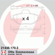 Комплект тормозных колодок ZIMMERMANN 21436.170.3