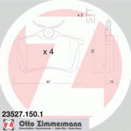 Комплект тормозных колодок ZIMMERMANN 23527.150.1