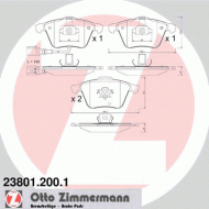 Комплект тормозных колодок ZIMMERMANN 23801.200.1
