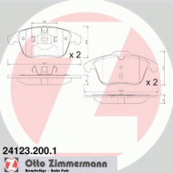 Комплект тормозных колодок ZIMMERMANN 24123.200.1