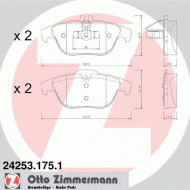 Комплект тормозных колодок ZIMMERMANN 24253.175.1