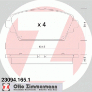 Комплект тормозных колодок ZIMMERMANN 23094.165.1