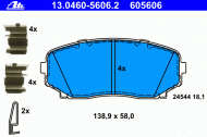 Комплект тормозных колодок ATE 13.0460-5606.2