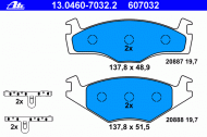 Комплект тормозных колодок ATE 13.0460-7032.2