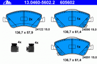 Комплект тормозных колодок ATE 13.0460-5602.2