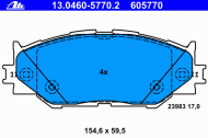 Комплект тормозных колодок ATE 13.0460-5770.2