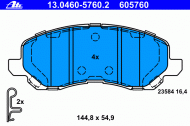Комплект тормозных колодок ATE 13.0460-5760.2