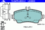 Комплект тормозных колодок ATE 13.0470-2833.2