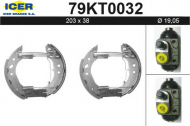 Комлект тормозных накладок ICER 79KT0032