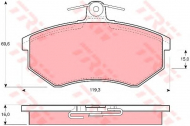 Комплект тормозных колодок TRW GDB430