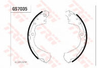 Комлект тормозных накладок TRW GS7035