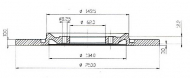 Тормозной диск QH Benelux BDC3210