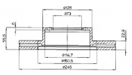 Тормозной диск QH Benelux BDC3687
