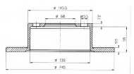 Тормозной диск QH Benelux BDC3930