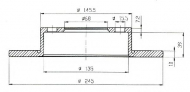 Тормозной диск QH Benelux BDC4754