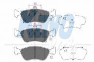 Комплект тормозных колодок KAVO PARTS KBP-9006
