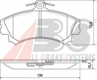 Комплект тормозных колодок A.B.S. 36919 OE