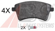 Комплект тормозных колодок A.B.S. 37935