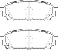 Комплект тормозных колодок NECTO FD7226A