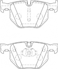 Комплект тормозных колодок NECTO FD7354A