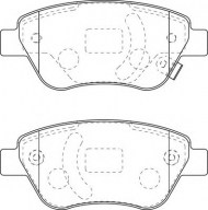 Комплект тормозных колодок NECTO FD7263A