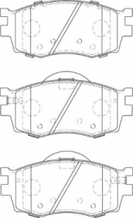 Комплект тормозных колодок NECTO FD7289A