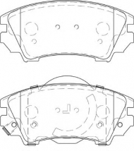 Комплект тормозных колодок NECTO FD7412A