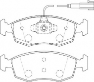 Комплект тормозных колодок NECTO FD7512A