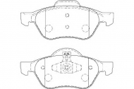 Комплект тормозных колодок DURON DBP351866
